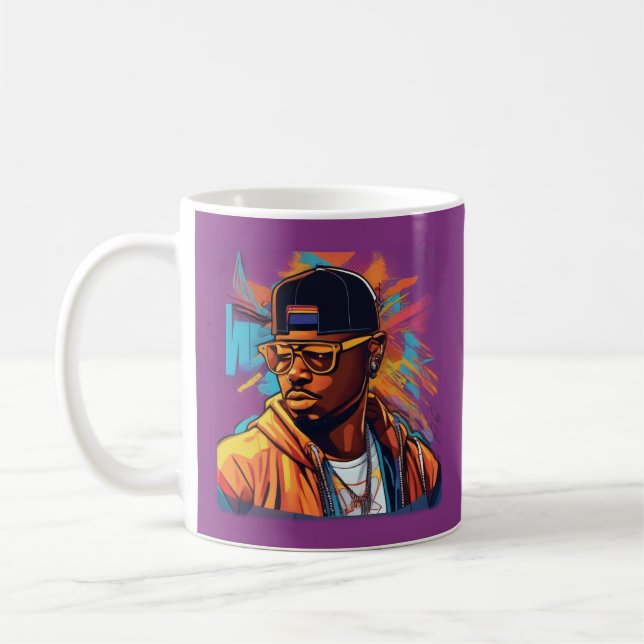Taza De Café Estampa Hip Hop - Street graffiti art - Caneca (Izquierda)