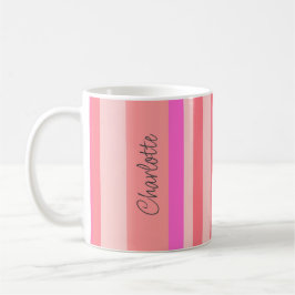 Taza De Café Estampada rosa moderna y de estilo personalizado