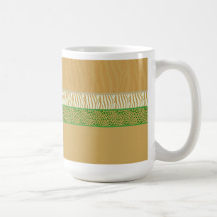 Taza De Café Estampado de piel de animal salvaje dorado