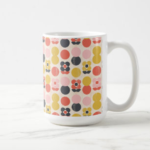 Taza De Café Estampado de plores moderno de los mediados de