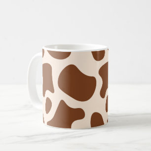 Taza De Café Estampado de vaca rosa y marrón