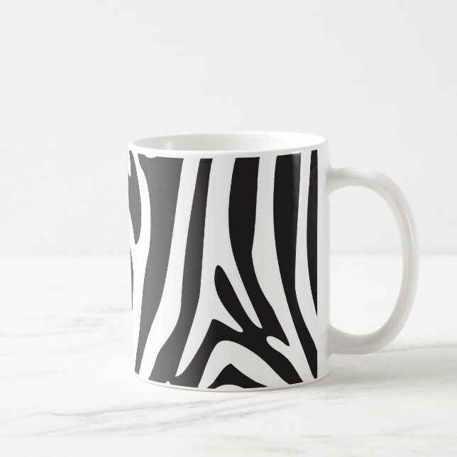 Taza De Café Estampado de zebra (Derecha)