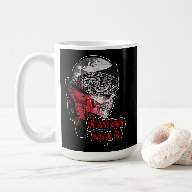 Taza De Café Estampas Hip Hop - Nunca Pa’trás - Caneca (Con donut)