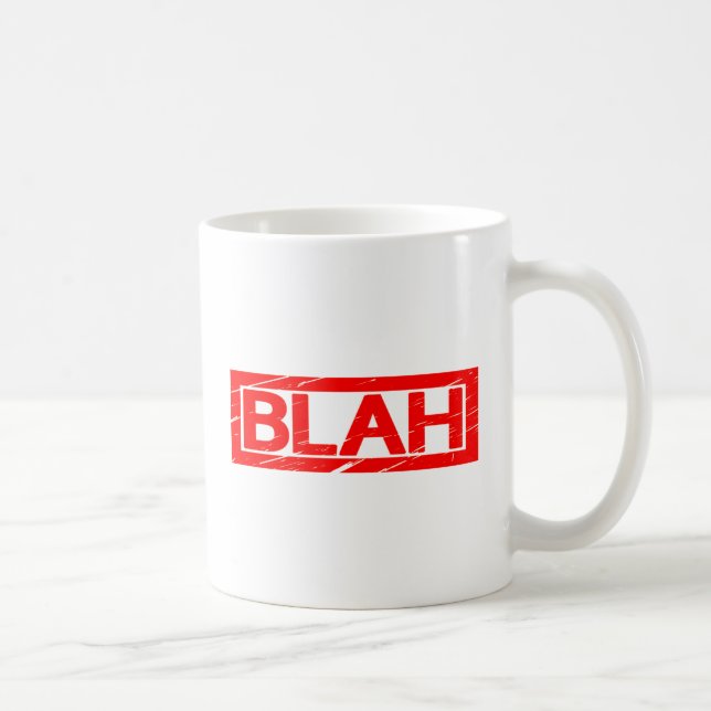 Taza De Café Estampilla Blah (Derecha)