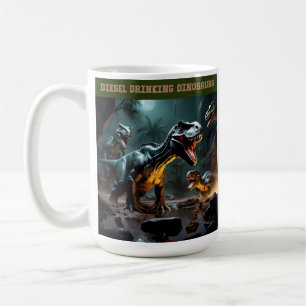 Taza De Café Están bebiendo diesel