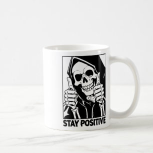 Taza De Café Estancia Motivadora Positiva Skeleton Grim Reaper 
