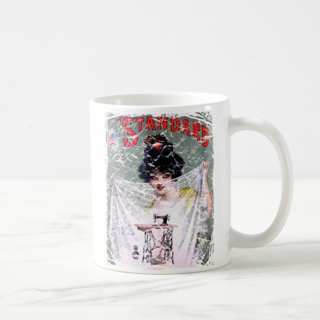 Taza De Café Estándar-1895- afligido (Derecha)