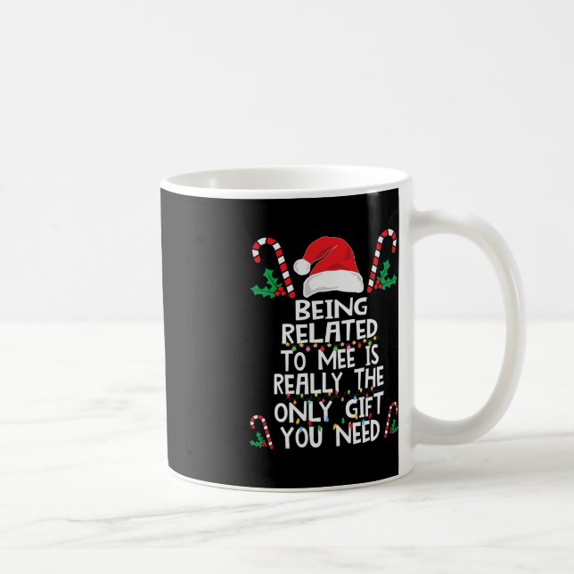 Taza De Café Estando Relacionado A Mí Navidades Pajama Family X (Derecha)