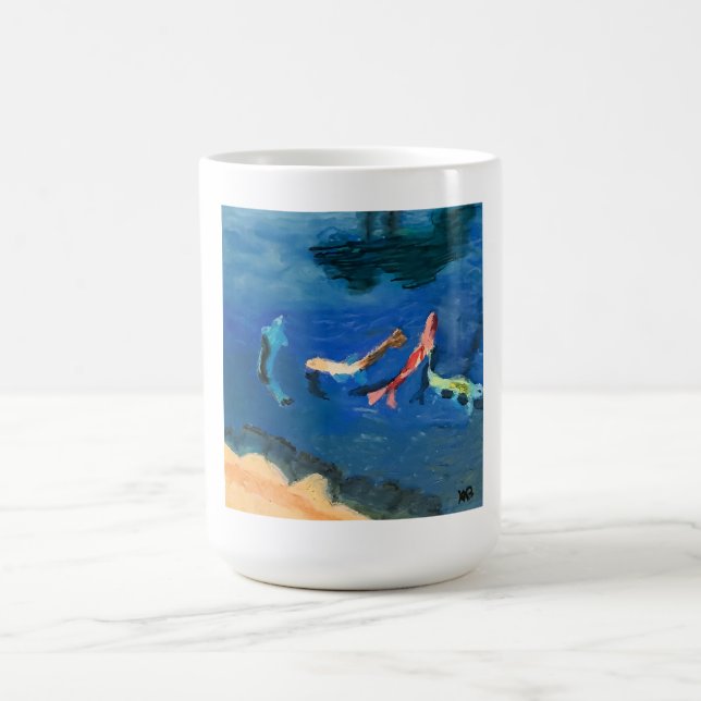 Taza De Café Estanque de koi (Centro)