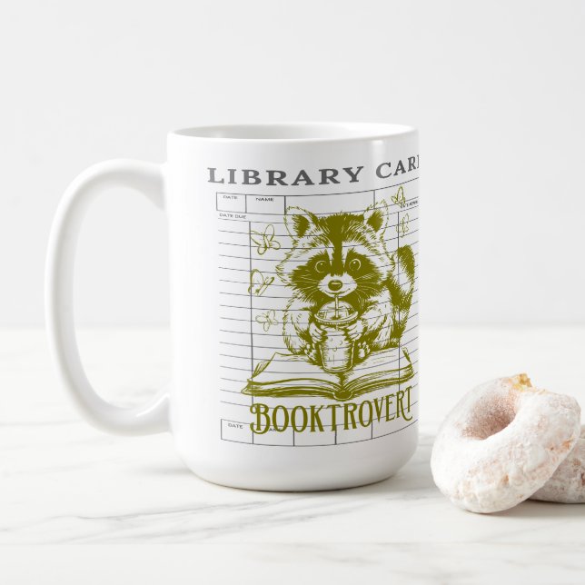 Taza De Café Estantería libresca Est. 20XX (Con donut)
