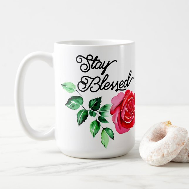 Taza De Café Estar bendecido (Con donut)
