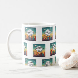 Taza De Café Estar inspirado - Diseños motivacionales y de mejo
