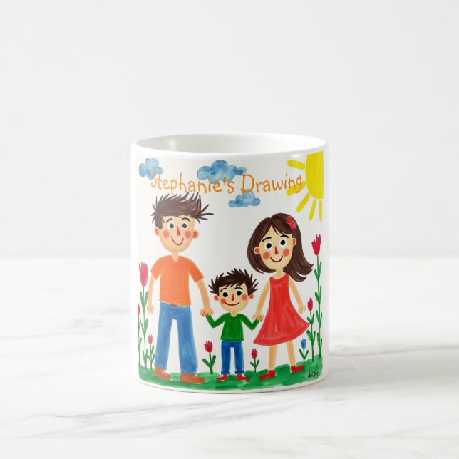 Taza De Café Estar orgulloso y agregar el trabajo de su hijo (Centro)