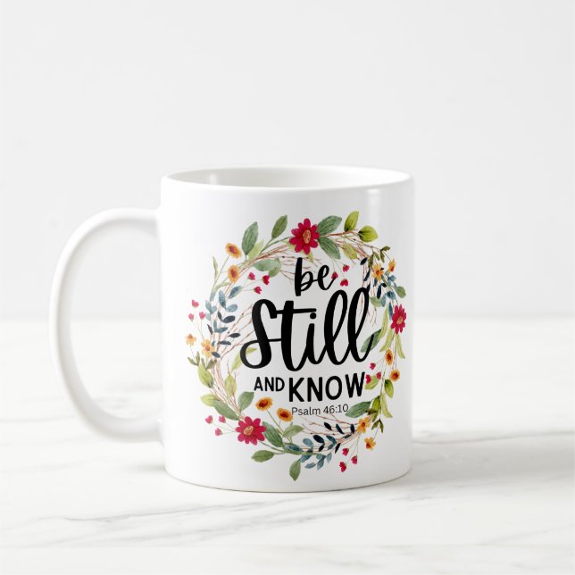 Taza De Café Estar quieto y conocer a Mug (Izquierda)