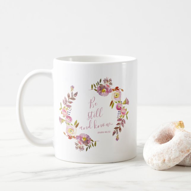 Taza De Café Estar quieto y saber (Con donut)