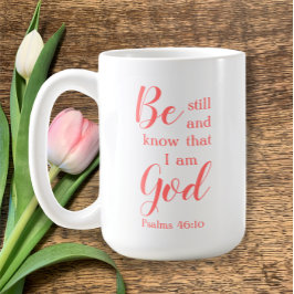 Taza De Café Estar quieto y saber | Regalo de nombres de script