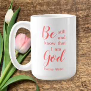 Taza De Café Estar quieto y saber Regalo de nombres de script