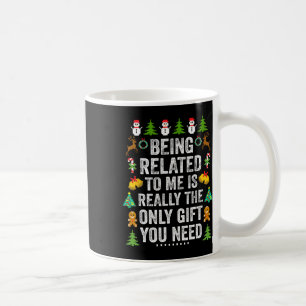 Taza De Café Estar Relacionado A Mí Navidades Divertidos Famili