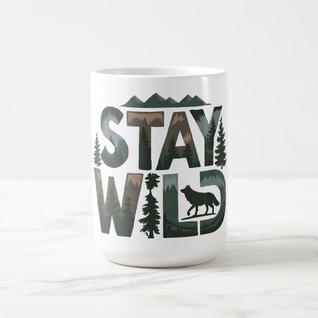 Taza De Café Estar salvaje - Diseño inspirado en la naturaleza (Centro)