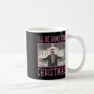 Taza De Café Estaré en casa para los Navidades.