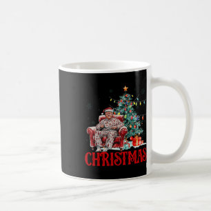 Taza De Café Estaré en casa para los Navidades Santa Funny Trum