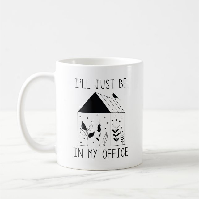 Taza De Café Estaré en mi oficina (Izquierda)