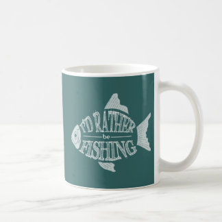 Taza De Café Estaría pescando bastante - diseño lindo de los
