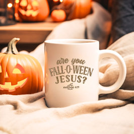 Taza De Café ¿Estás en Jesús? Halloween cristiano