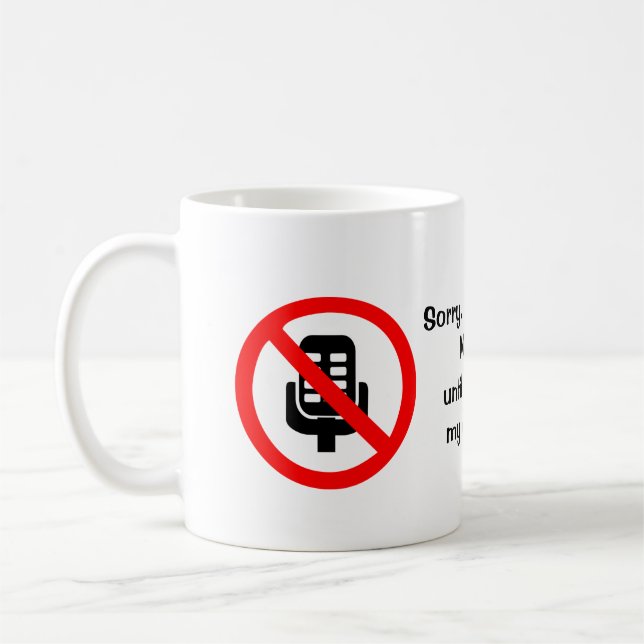 Taza De Café Estás en Mute Mug (Izquierda)