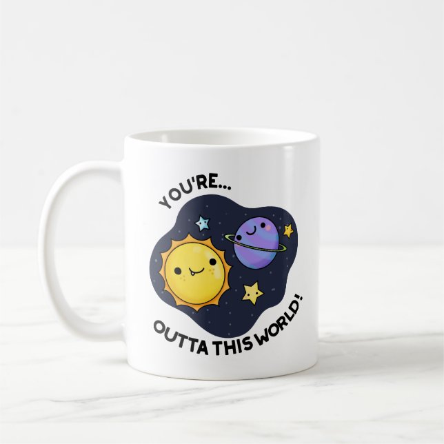 Taza De Café Estás fuera de este divertido juego de astronomía  (Izquierda)