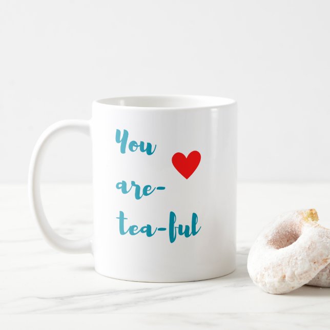 Taza De Café Estás lleno de té (Con donut)