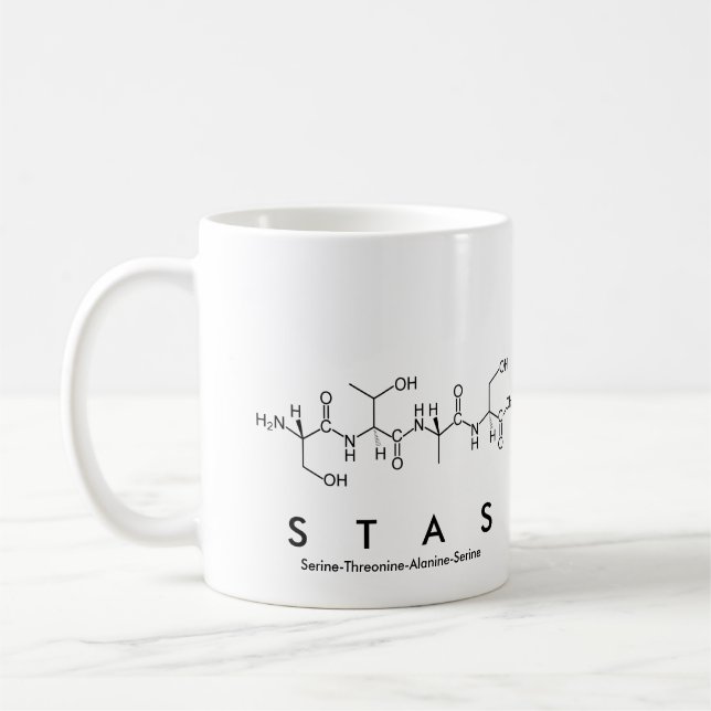Taza De Café Estas peptide nombre mug (Izquierda)