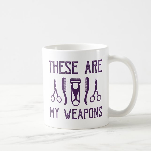 Taza De Café Éstas son mis armas (Derecha)