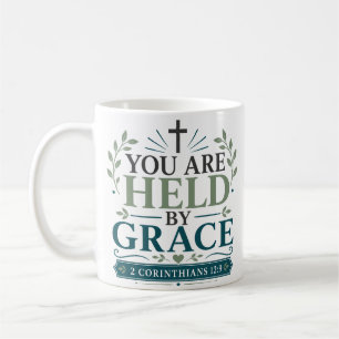 Taza De Café Estás sostenido por la gracia Verdad Bíblica Cita