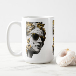 Taza De Café Estatua Cool con Gafas de Sol – Sabiduría Antigua 