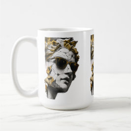 Taza De Café Estatua Cool con Gafas de Sol – Sabiduría Antigua 