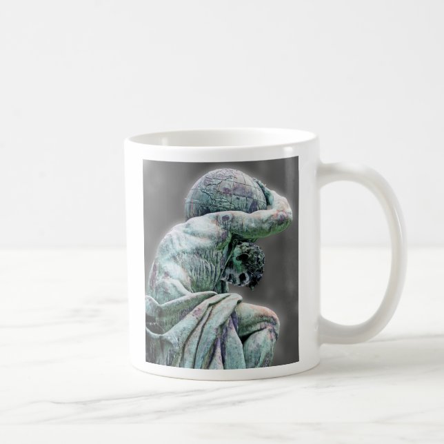 Taza De Café Estatua de Bismarck, Berlín, atlas griego de dios, (Derecha)