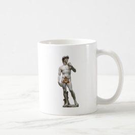 Taza De Café Estatua de David con impulso