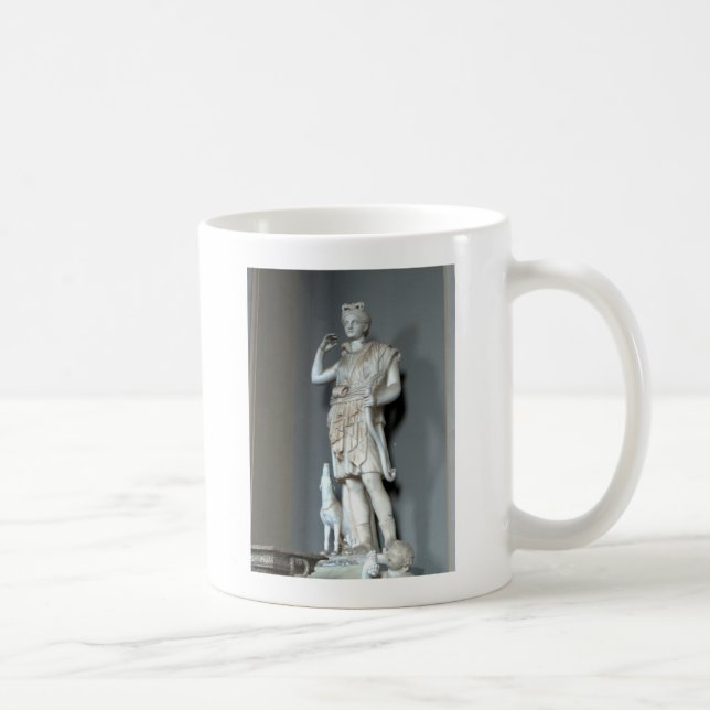 Taza De Café Estatua de Diana (Artemis) en el Vaticano en Roma (Derecha)
