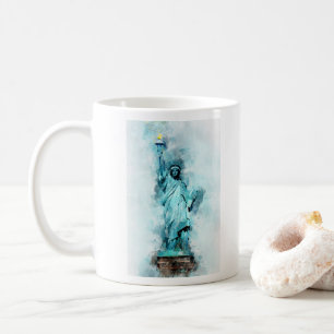 Taza De Café Estatua de la Agua de la Libertad