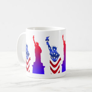 Taza De Café Estatua de la Libertad Café Blanco Mug