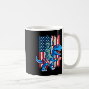 Taza De Café Estatua De La Libertad De Dino 4 De Julio Trex Ame