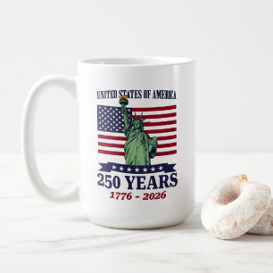 Taza De Café Estatua de la Libertad de EE. UU. 250 años 1776-20