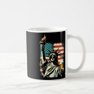 Taza De Café Estatua de la Libertad de EE. UU. Fiesta de cervez