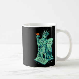 Taza De Café Estatua de la Libertad inmigrante divertida anti-t