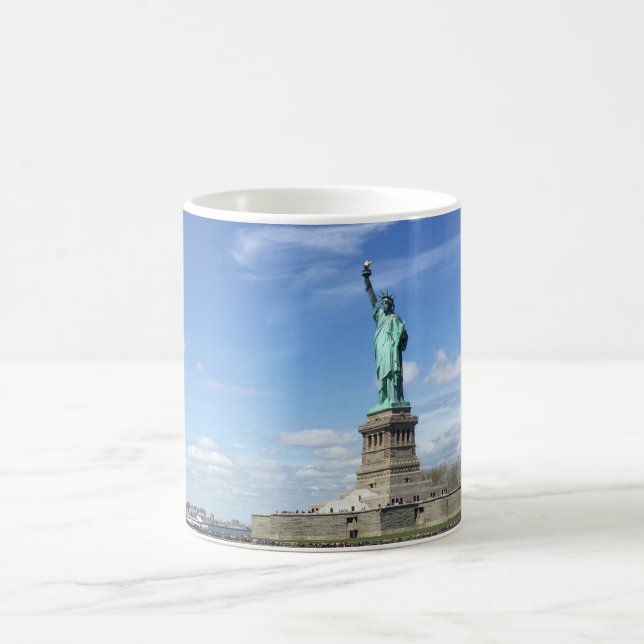 Taza De Café Estatua de la libertad majestuosa (Centro)