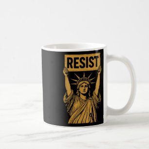 Taza De Café Estatua De La Protesta De Los Rebeldes De La Liber