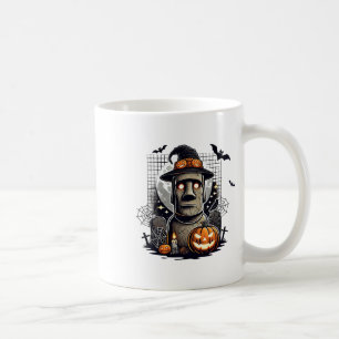Taza De Café Estatua de Moai de Halloween, cultura antigua