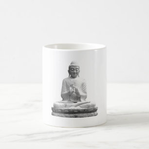 Taza De Café Estatua del Buda Blanco