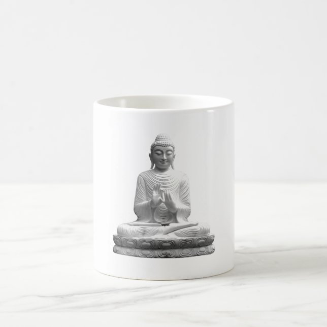 Taza De Café Estatua del Buda Blanco (Centro)